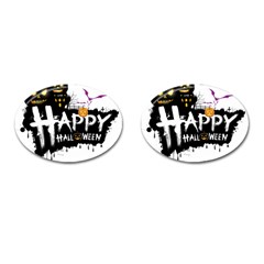 Happy Halloween Cufflinks (oval)