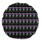 Skullspider Large 18  Premium Flano Round Cushions Back