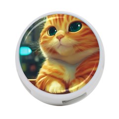 Cute Cat Cat Feline 3d 4-port Usb Hub (two Sides) by Pakemis