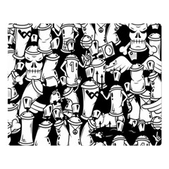 Graffiti Spray Can Characters Seamless Pattern Flano Blanket (large) by Pakemis