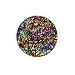 Graffiti Word Seamless Pattern Hat Clip Ball Marker (10 Pack) by Pakemis