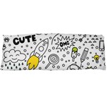 Set Cute Colorful Doodle Hand Drawing Body Pillow Case (Dakimakura) Body Pillow Case