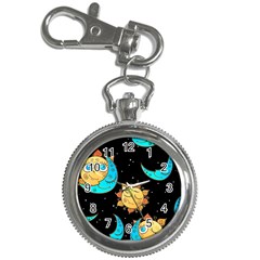 Seamless Pattern With Sun Moon Children Key Chain Watches by Pakemis