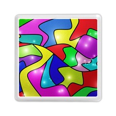 Colorful Abstract Art Memory Card Reader (square) by gasi