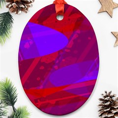 Background Pattern Purple Texture Design Wallpaper Ornament (oval) by Uceng