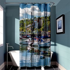 Piriapolis City Port, Maldonado, Uruguay Shower Curtain 36  X 72  (stall)  by dflcprintsclothing