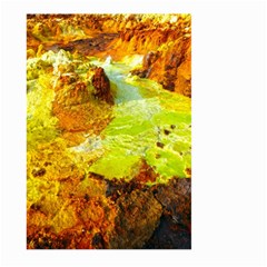 Lake Dallol In Danakil Depression Ethiopia Large Garden Flag (two Sides) by danenraven