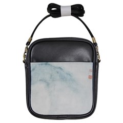 Smoky Clouds In Lake And Mountains Girls Sling Bag by qygartwork