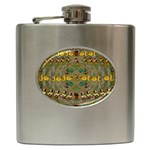 Fishes Admires All Freedom In The World And Feelings Of Security Hip Flask (6 oz) Front