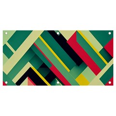 Pattern Abstract Geometric Design Banner And Sign 4  X 2  by danenraven