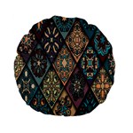 Flower Texture Standard 15  Premium Flano Round Cushions Back