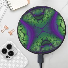 Abstract Art Fractal Wireless Fast Charger(black) by Ravend