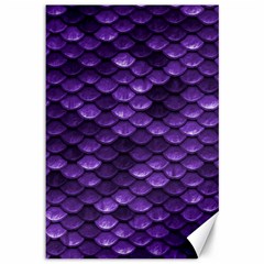 Purple Scales! Canvas 12  X 18  by fructosebat