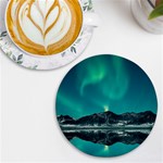 Blue And Green Sky And Mountain UV Print Round Tile Coaster Front