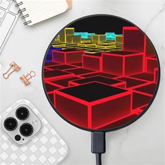 3d Abstract Model Texture Wireless Fast Charger(black)