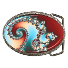 Fractal Spiral Art Math Abstract Belt Buckles by Ravend