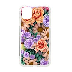 Cheerful And Captivating Watercolor Flowers Iphone 11 Tpu Uv Print Case