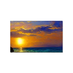 Nature Sunset Sticker Rectangular (10 Pack)