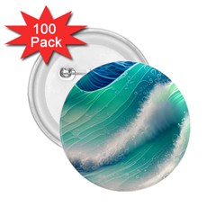 Beautiful Abstract Pastel Ocean Waves 2 25  Buttons (100 Pack)  by GardenOfOphir