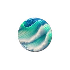 Beautiful Abstract Pastel Ocean Waves Golf Ball Marker (4 Pack) by GardenOfOphir