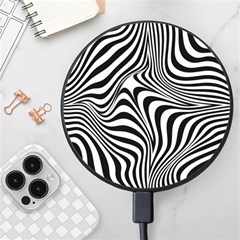 Pattern Geometric Lines Shapes Design Art Wireless Fast Charger(black) by Ravend