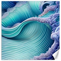 Pastel Sea Waves Canvas 12  X 12  by GardenOfOphir