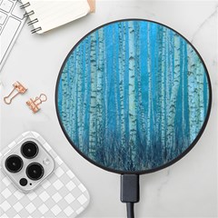 Forest Birch Nature Autumn Masuria Wireless Fast Charger(black)