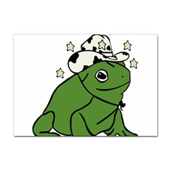 Frog With A Cowboy Hat Sticker A4 (10 Pack)