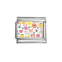 Cute Animals Cartoon Seamless Background Italian Charm (9mm)