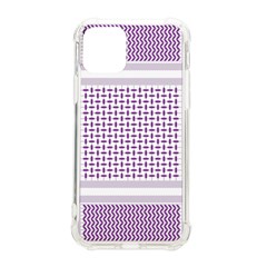 Square Purple Pattern Bead Purple Keffiyeh Purple Geometric Headdress Angle Violet Rectangle Iphone 11 Pro 5 8 Inch Tpu Uv Print Case