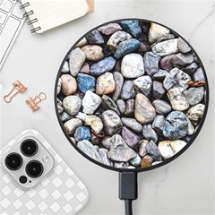 Stone Texture Nature Background Rocks Pebbles Wireless Fast Charger(black)