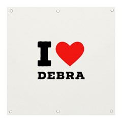 I Love Debra Banner And Sign 3  X 3  by ilovewhateva