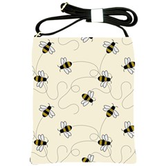 Insects Bees Digital Paper Shoulder Sling Bag by Semog4