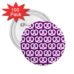 Purple Pretzel Illustrations Pattern 2 25  Buttons (100 Pack)  by GardenOfOphir