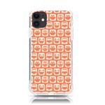 Coral And White Owl Pattern iPhone 11 TPU UV Print Case Front