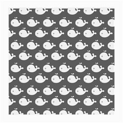 Cute Whale Illustration Pattern Medium Glasses Cloth (2 Sides) by GardenOfOphir