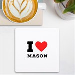 I love mason UV Print Square Tile Coaster  Front