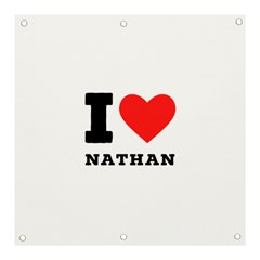 I Love Nathan Banner And Sign 3  X 3  by ilovewhateva