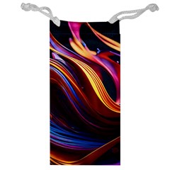 Ai Generated Waves Splash Liquid Paint Wall Jewelry Bag