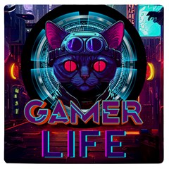 Gamer Life Uv Print Square Tile Coaster  by minxprints