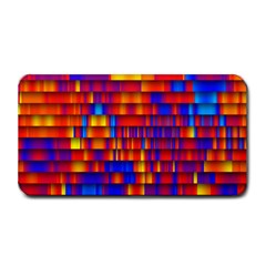 Geometric Pattern Colorful Fluorescent Background Medium Bar Mat by Jancukart