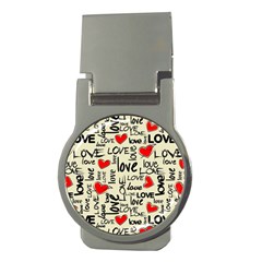 Love Abstract Background Textures Creative Grunge Money Clips (round) 