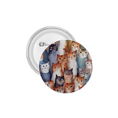 Cats Watercolor Pet Animal Mammal 1 75  Buttons by Jancukart