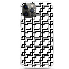 Pattern-monochrome-repeat Iphone 12 Pro Max Tpu Uv Print Case