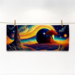 Surrealist Fantasy Dream Nature Hand Towel by Jancukart