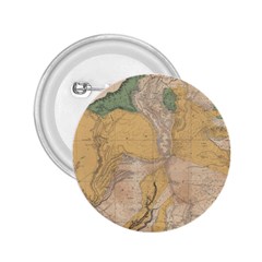 Vintage World Map Physical Geography 2 25  Buttons by Sudheng