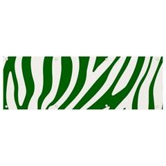 Dark Green Zebra Vibes Animal Print Banner And Sign 9  X 3  by ConteMonfrey