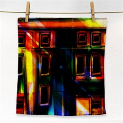 Architecture City Homes Window Face Towel by Amaryn4rt