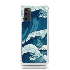 Waves Ocean Sea Pattern Water Tsunami Rough Seas Samsung Galaxy S20 6 2 Inch Tpu Uv Case by Wegoenart