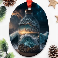 Fantasy People Mysticism Composing Fairytale Art 2 Oval Ornament (two Sides) by Uceng